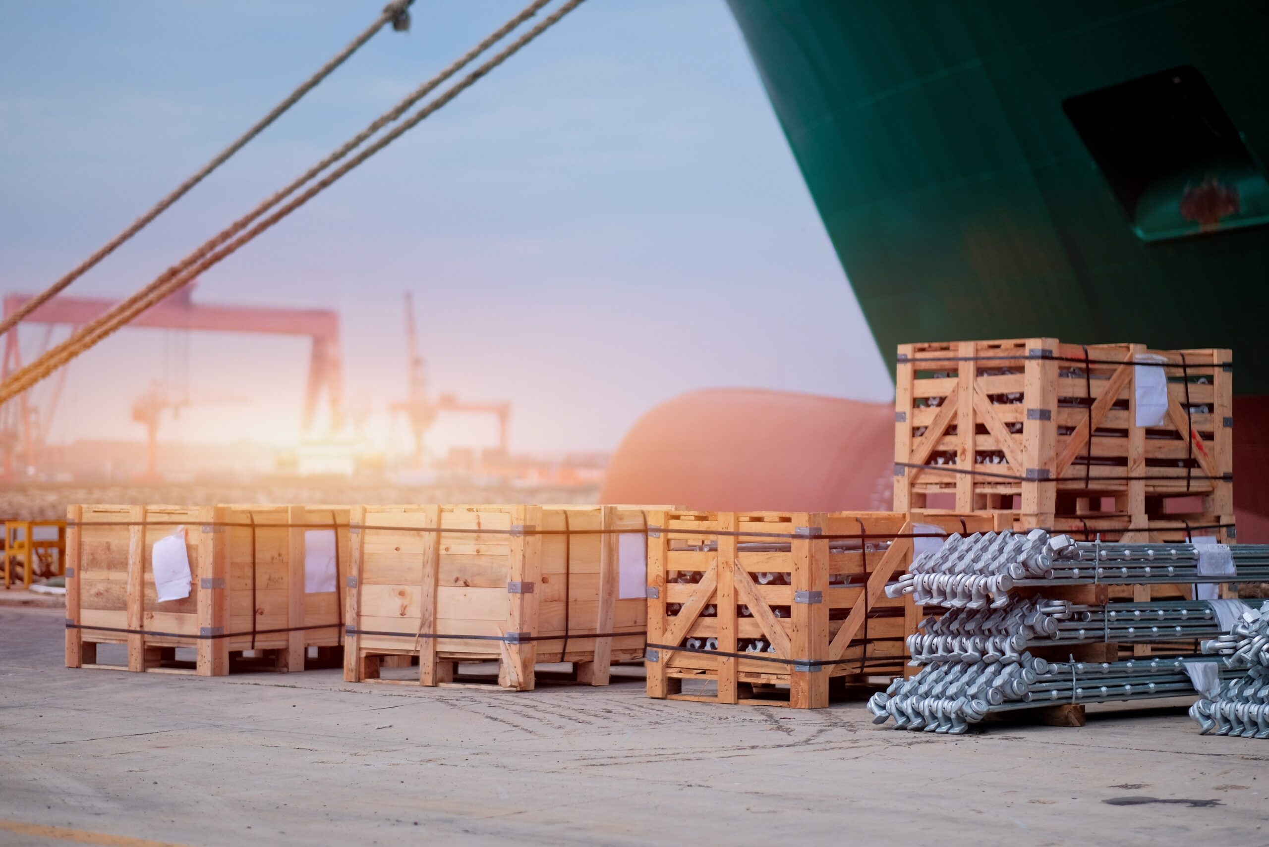 Container,Lashing,Equipment,And,Securing,Devices,Delivery,In,Woo
